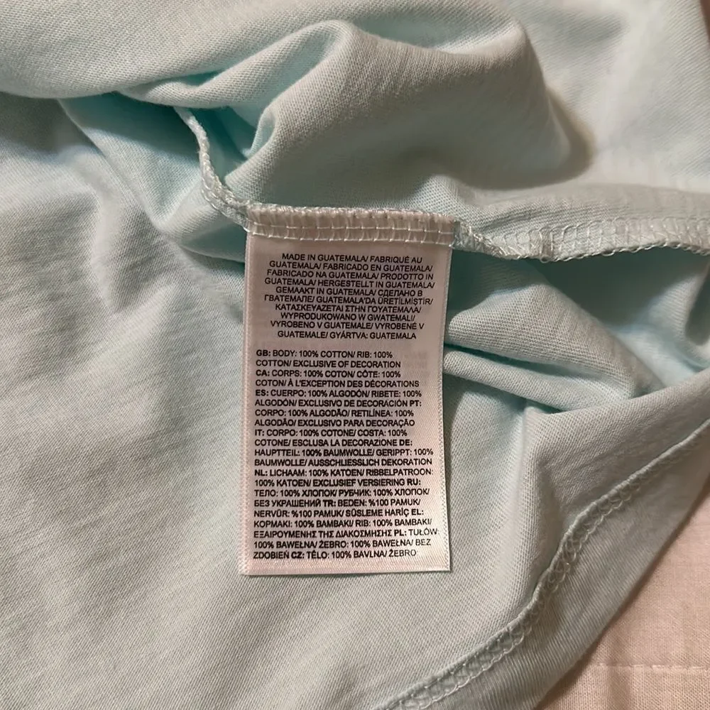 The North Face XL Sky Blue White Cotton Crewneck Short Sleeve Tee - Picture 11 of 11